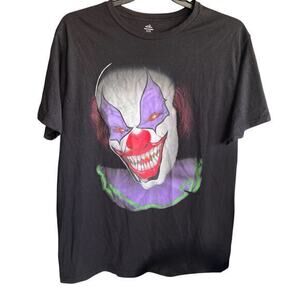 Creepy Evil Clown faces Black Men’s tee Sz XXL